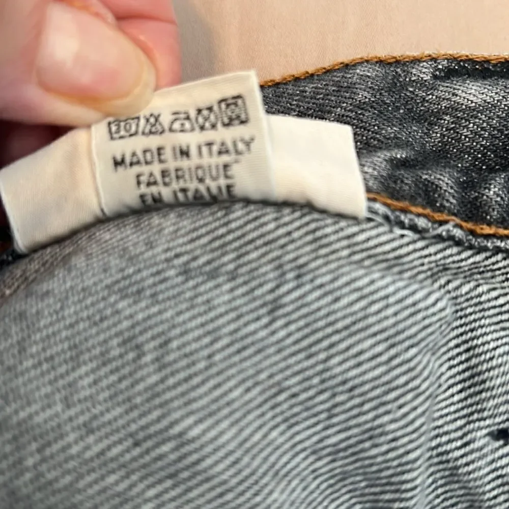 Replay men’s size 36 901 button front faded black jeans GUC